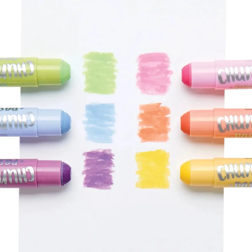 Ooly Målarpennor 6 stk - Chunkies Pastel