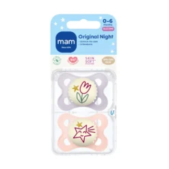 Original Night Silk Napp 0-6 mån 2-pack - Pink