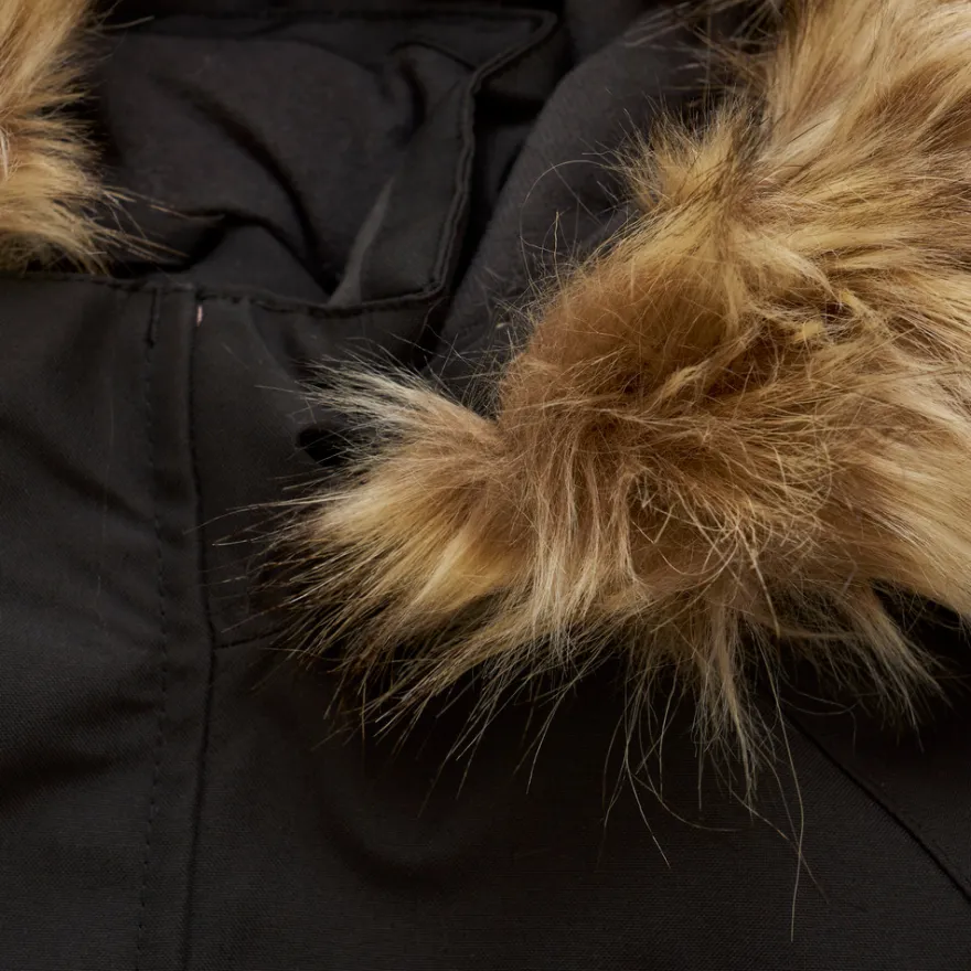 Overall med Fuskpäls - Black