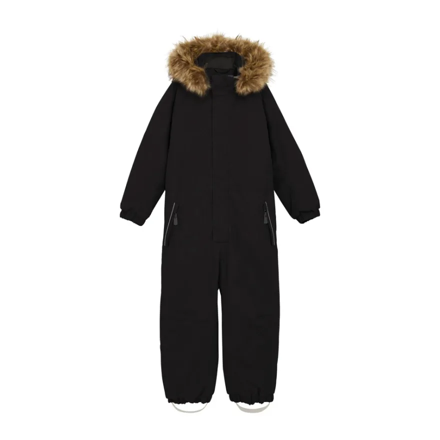 Overall med Fuskpäls - Black