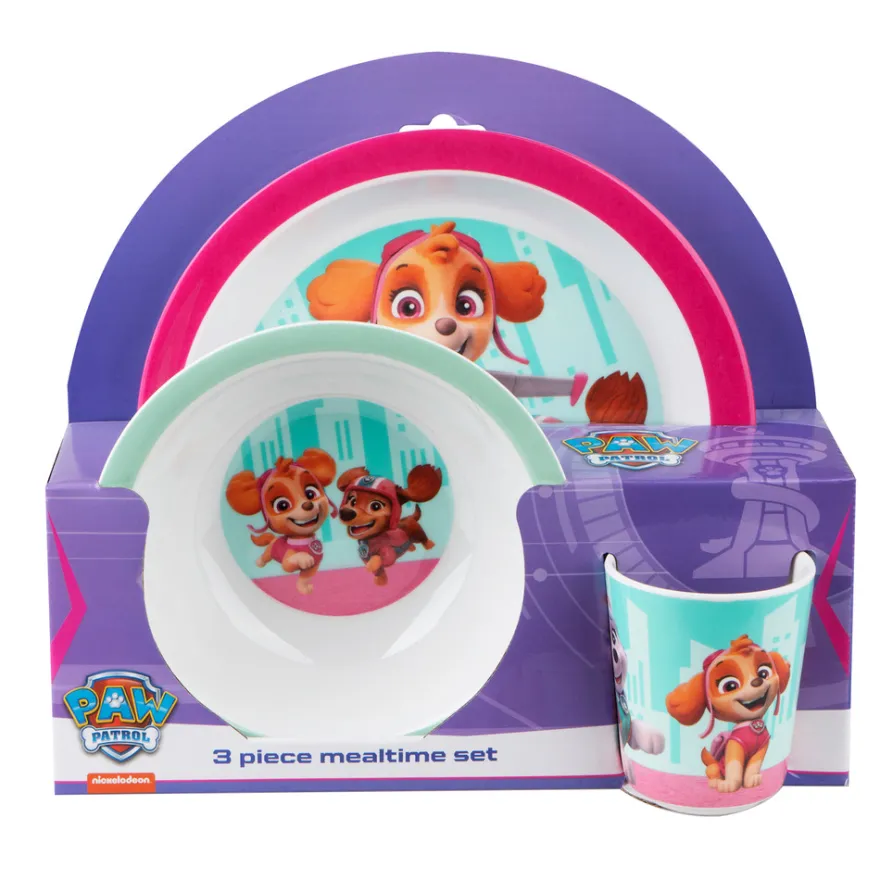 Paw Patrol 3 delar set - Red - 100% Melamin