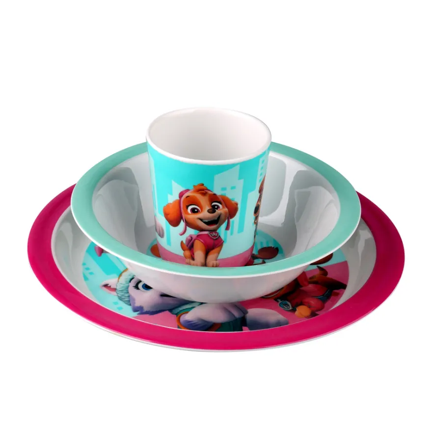 Paw Patrol 3 delar set - Red - 100% Melamin