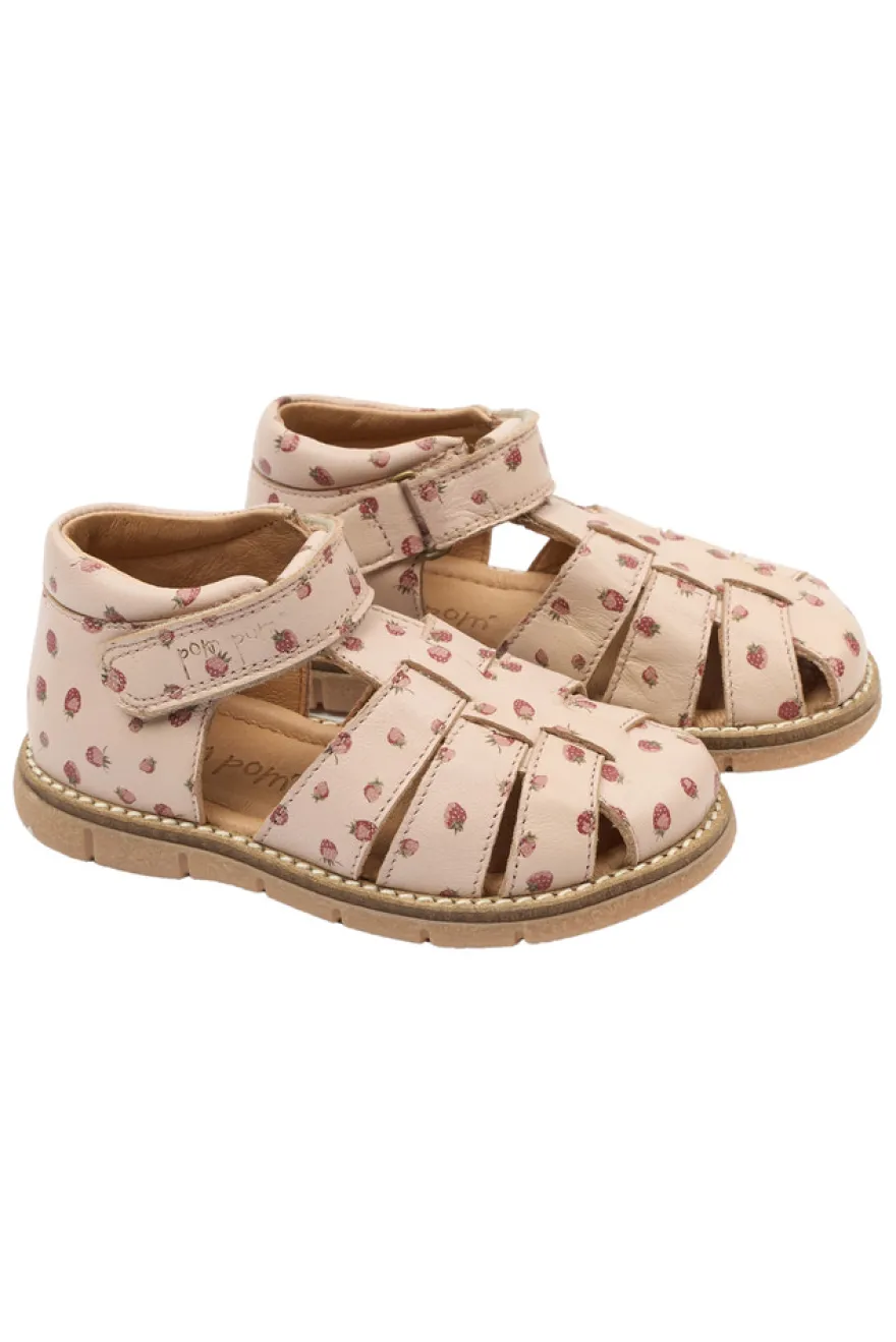 Peak Velcro Sandal - Dusty Rose Strawberry AOP