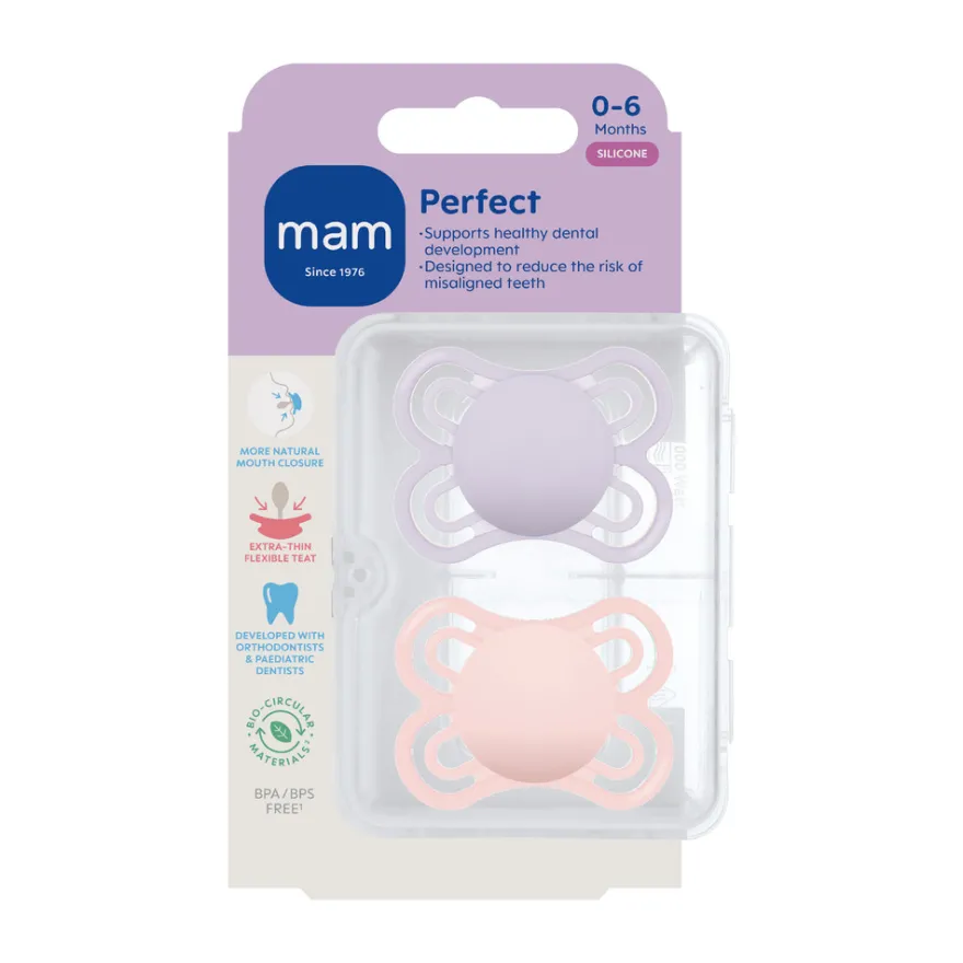 Perfect Silk Napp 0-6 mån 2-pack - Pink