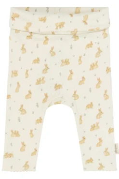 Petit Piao Dio High Waist Leggings - Eggnog Rabbit AOP