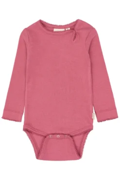 Petit Piao Sea Långärmad Body - Mauvewood