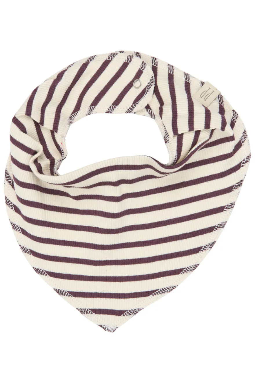Petit Piao Sky Bib 2-Pack - Huckleberry Striped