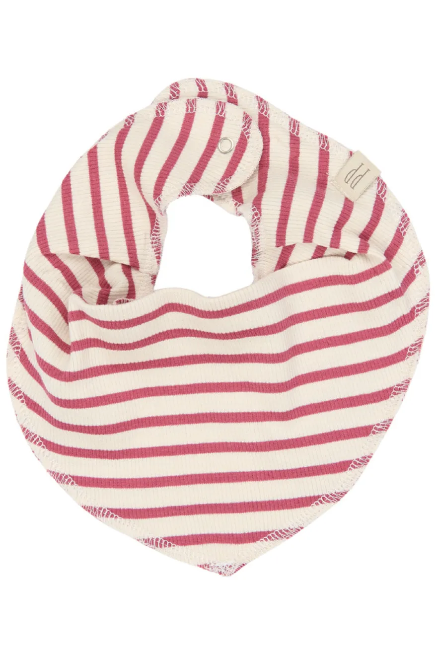 Petit Piao Sky Bib 2-Pack - Mauvewood Striped