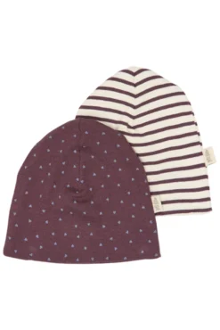 Petit Piao Sky Mössa 2-Pack - Huckleberry Striped