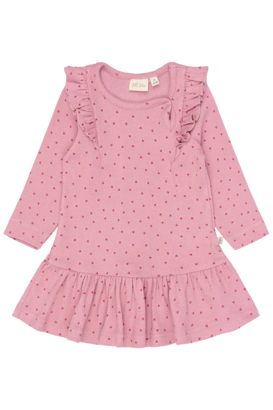 Petit Piao Sonja Klänning - Rose Elegance Heart