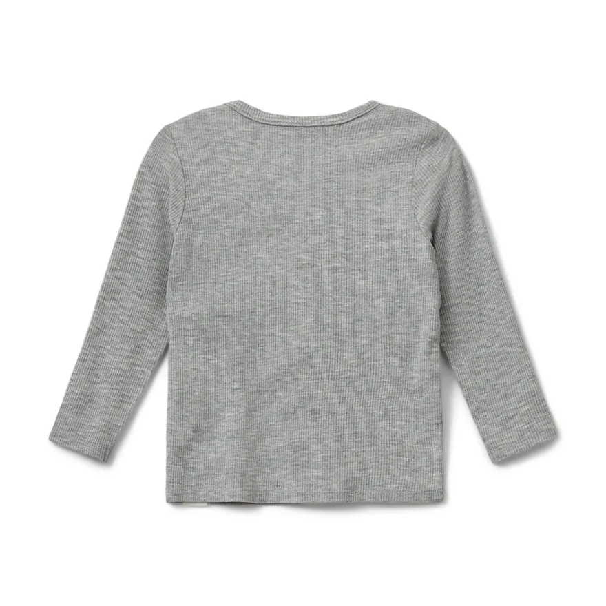 Petricia Långärmad Tröja - Grey Melange