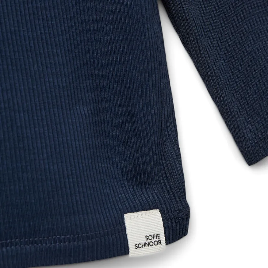 Petricia Långärmad Tröja - Navy Blue