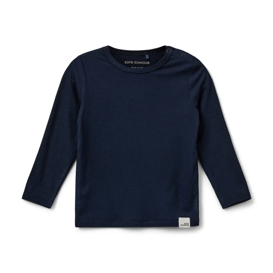 Petricia Långärmad Tröja - Navy Blue