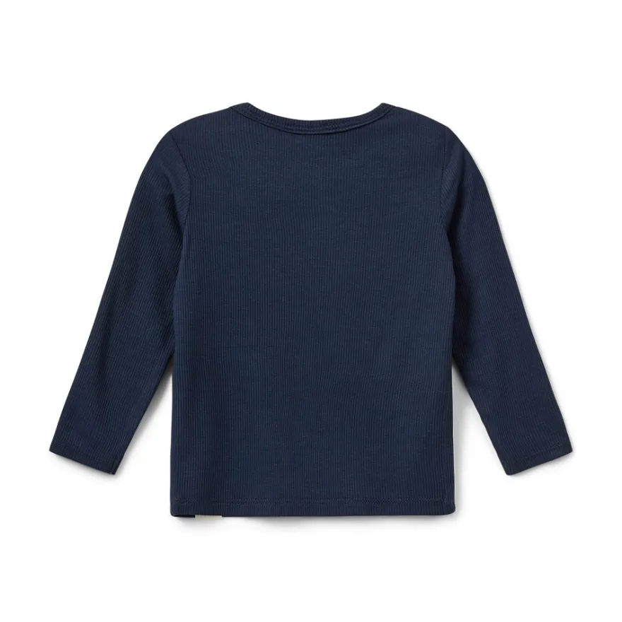 Petricia Långärmad Tröja - Navy Blue