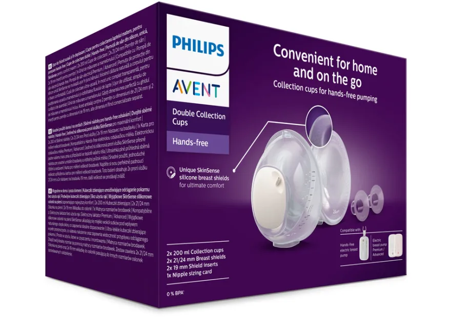 Philips Avent Dubbel Uppsamlingskupa Handsfree