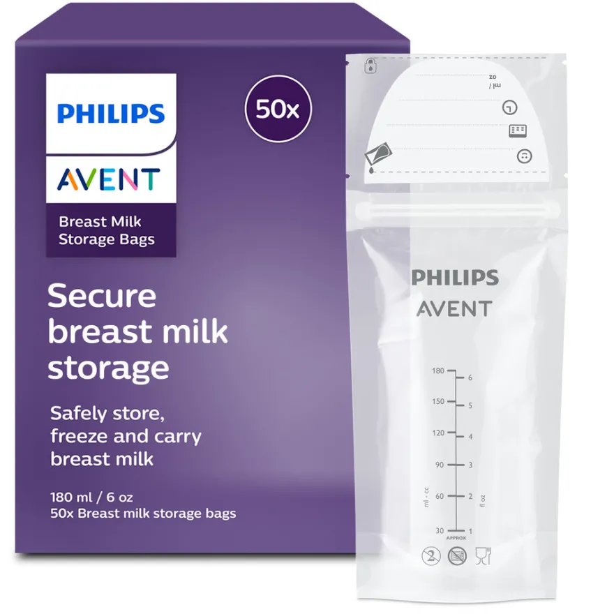 Philips Avent Förvaringspåsar För Bröstmjölk 50 st