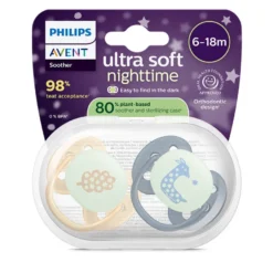 Philips Avent Ultra Soft Nattnapp 6-18m - Gul/Grå