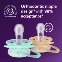 Philips Avent Ultra Soft Nattnapp 0-6m - Grön/Blå