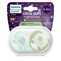 Philips Avent Ultra Soft Nattnapp 0-6m - Grön/Blå