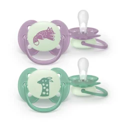Philips Avent Ultra Soft Nattnapp 6-18m - Grön/Lila
