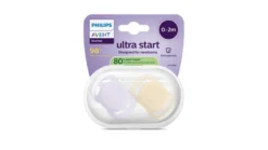 Philips Avent Ultra Start Napp 0–2 mån - ljusrosa/ljusgul