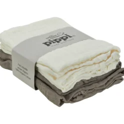 Pippi Ekologisk Muslinfilt 4-pack 65x65 cm - Cinder