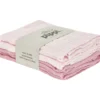 Pippi Ekologisk Muslinfilt 4-pack 65x65 cm - Rosa