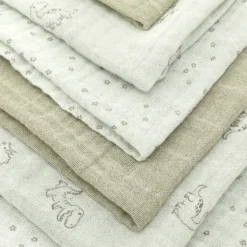 Pippi Muslinfilt 6‑pack 65x65 - Dried Sage