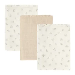 Pippi Muslinfilt 3‑pack 65x65 - Rainy Day