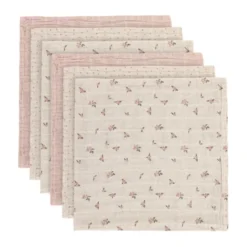 Pippi Muslinfilt 6‑pack 65x65 - Shadow Gray