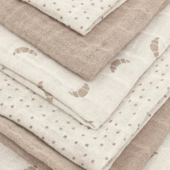 Pippi Muslinfilt 6‑pack 65x65 - Silver Lining