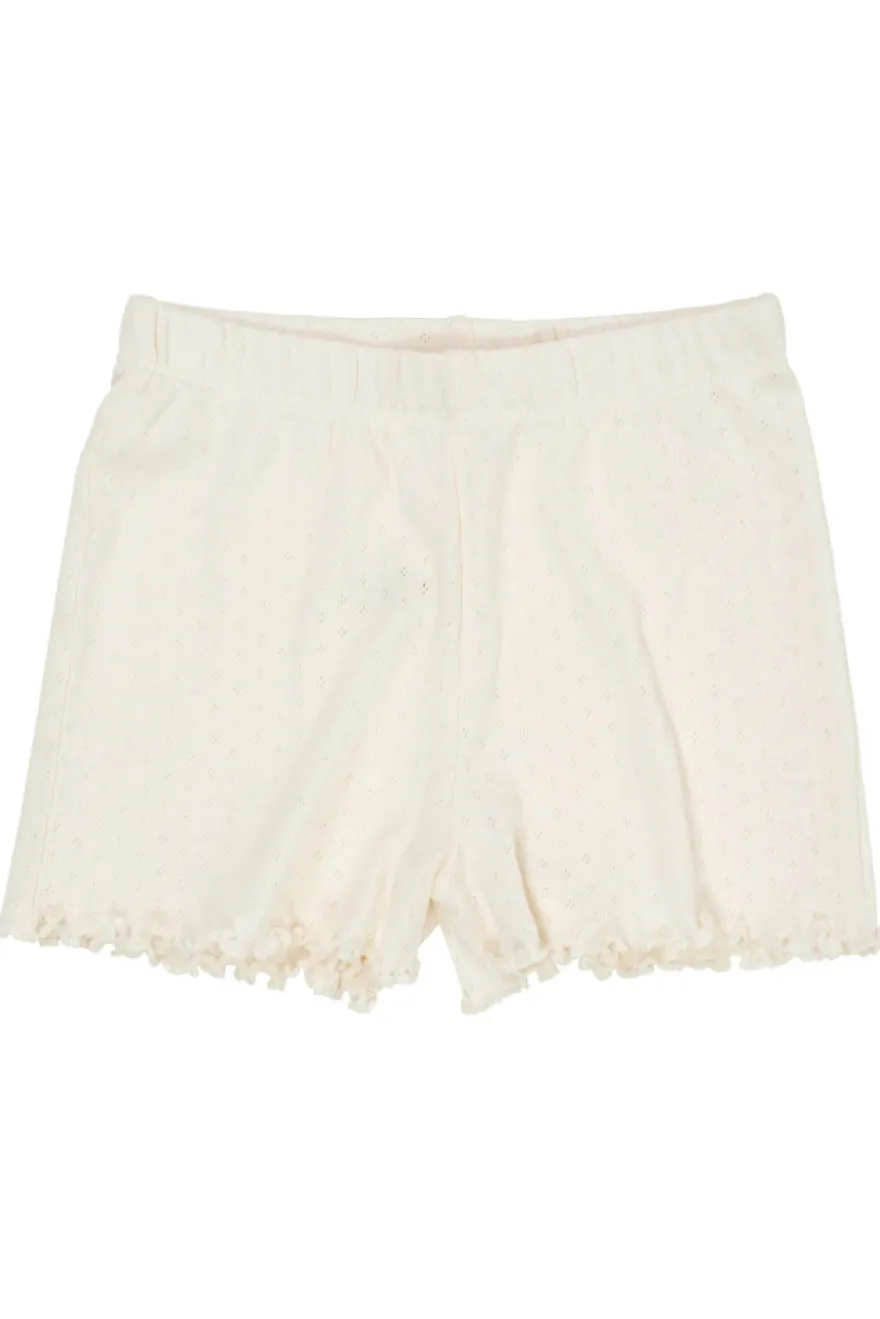 Pointelle shorts - CREAM