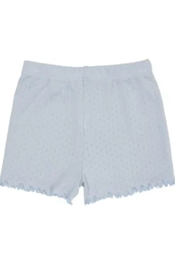 Pointelle shorts - DUSTY BLUE
