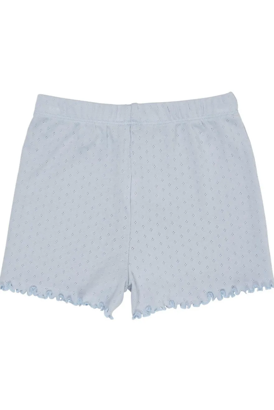 Pointelle shorts - DUSTY BLUE
