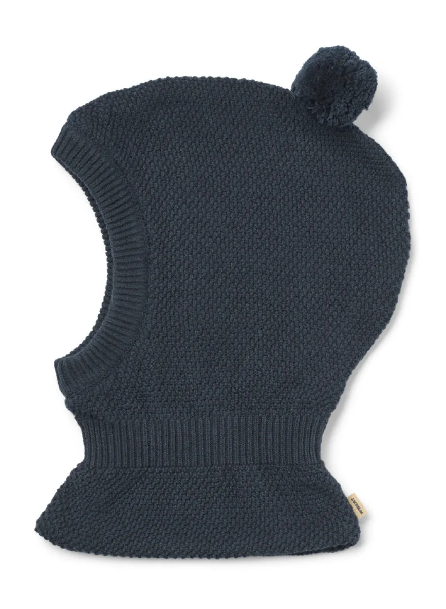 Pomi Stickad Balaklava - Ink melange