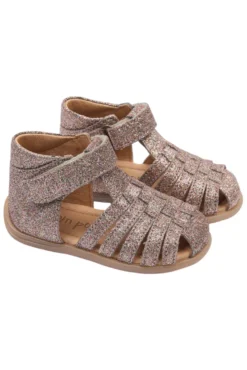 Pop Lära-gå Sandal - Rose Glitter