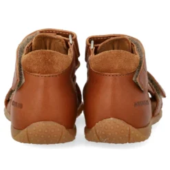 Prewalker Sandal m. Kardborre - Cognac/Cognac