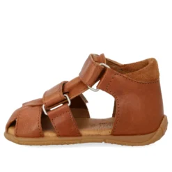 Prewalker Sandal m. Kardborre - Cognac/Cognac