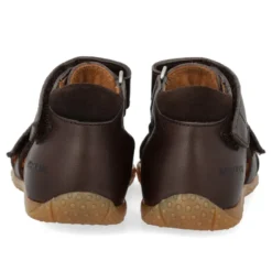 Prewalker Sandal m. Kardborre - Dark brown/Dark brown