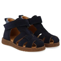 Prewalker Sandal m. Kardborre - Navy/Blue Fog