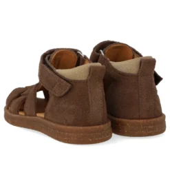 Prewalker Sandal m. Kardborre - Dark Taupe/Sand