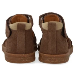 Prewalker Sandal m. Kardborre - Dark Taupe/Sand