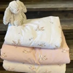 Påslakan Bunny Spjälsäng - Sand
