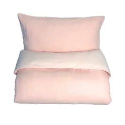 Påslakan Little Wave Spjälsäng - Light Pink