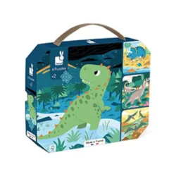 Pussel-Progressive Difficulty Dinosaurs (4in1)