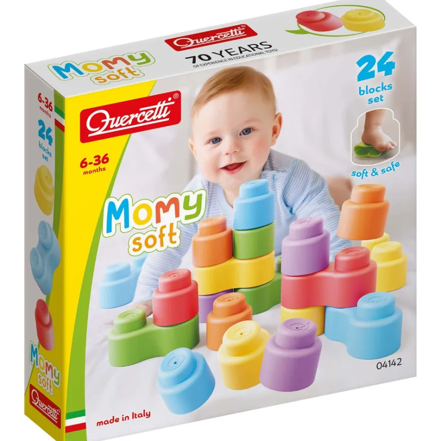 Quercetti Momy Soft - 24 Mjuka Klossar