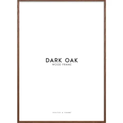 Ram – Mörk ek 50x70