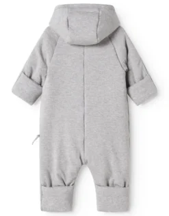 Rex Quiltad babyoverall - Light Grey Melange