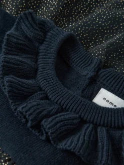 Rolia Stickad Klänning - Navy Blazer