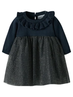 Rolia Stickad Klänning - Navy Blazer